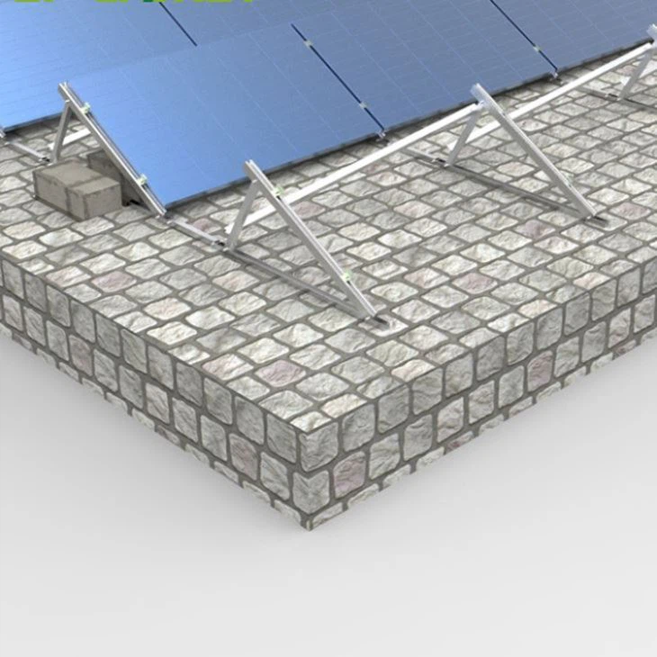 Home Roofing Solar Ballasted Mounting System For Flat Rooftop Pv Energy Systems Install